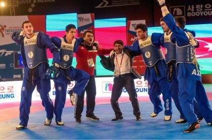 Taekvondoçularımız ardıcıl ikinci dəfə dünya çempionatının qalibi oldu Taekvondoçularımız ardıcıl ikinci dəfə dünya çempionatının qalibi oldu