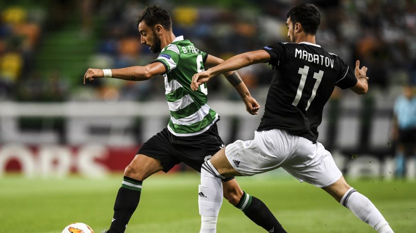 Азериспорт. Карабах (Азербайджан) - Арсенал (Англия) - 0:3 (0:1).. EFOOTBALL 22 Bruno Fernandos картачка.
