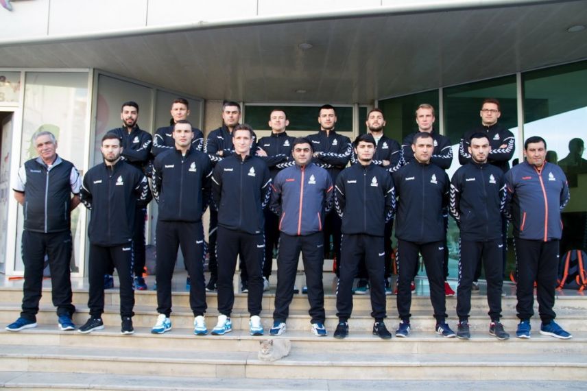 Свс спорт азербайджан. Команда Серхедчи. Saleh Valiyev Azerbaijan Handball photo.