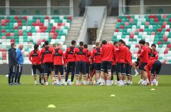 Сборная Азербайджана готова к экзамену в Минске