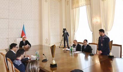 Президент Азербайджана Гаджи Алиеву: Считаю, что ты завоевал золото Олимпиады