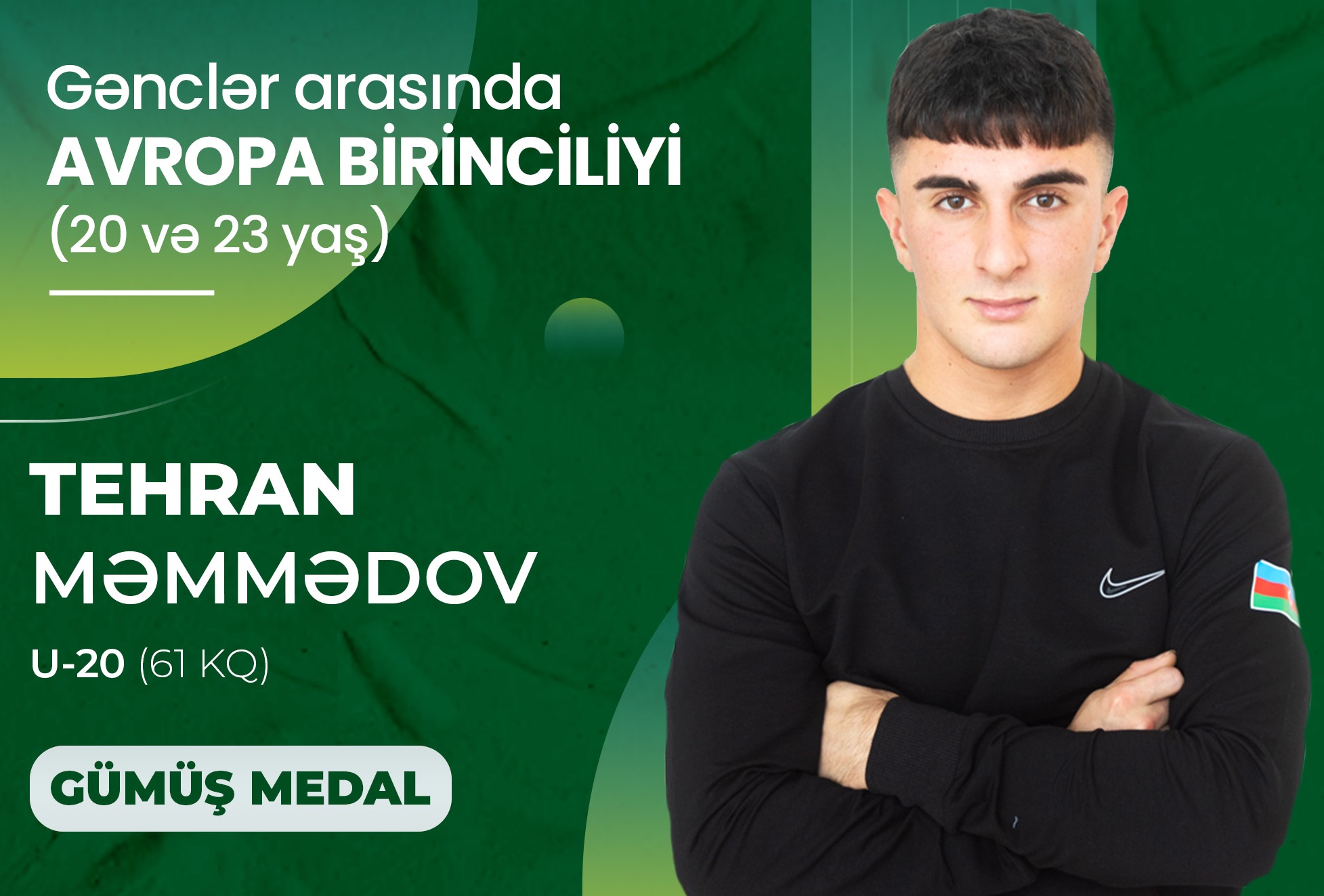 Азербайджанский тяжелоатлет стал вторым на молодежном ЕВРО